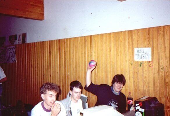Just Ice, Bod and Doc at the Horizon Party in Stockholm (1990).