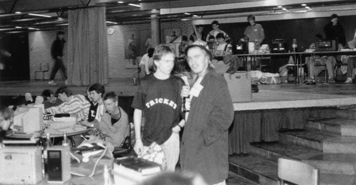 Tricket and Grendel at Ikari Zargon Party 1989