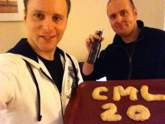 Slammer and Cruzer celebrating 20 years of Camelot.