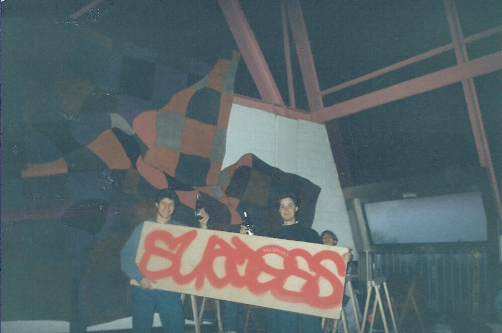 Burglar and Nightshade at the Success&Dominators Party 1991.