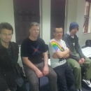 TBH, Conjuror, Jazzcat and Adam of Onslaught. A bit weary after three days of party action at Flashback 2012 in Sydney.