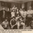Triad photo taken in 1988. Front row: Contring, Euzkera, Sony. Back row: CRT, Golem, Taito, Shark, Psycho, Guran, Sergeant Pepper, Jerry. At the back: Dragon.