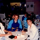 Mario van Zeist, Jacco Van 't Riet, Stavros Fasoulas, Commodore show 1987, London.jpg